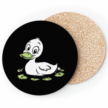 Discover Cute duck swimming in a swamp Coasters
