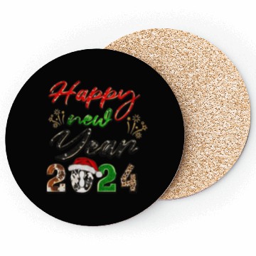 Discover Happy New year 2024 Coasters