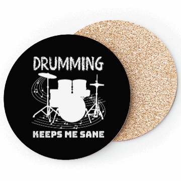 Discover Drummer Drum Drumset Drumsticks Drums Coasters