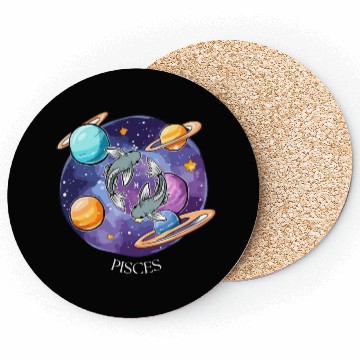 Discover Pisces zodiac sign Coasters