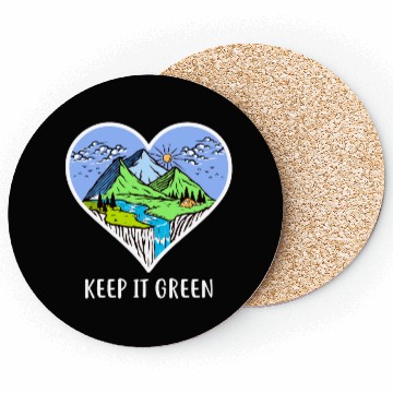 Discover Environment keep it green Coasters