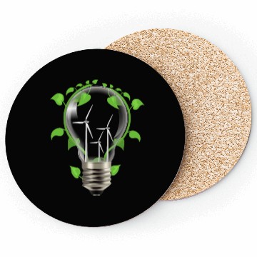 Discover Environment light bulb Coasters