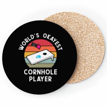 Discover Okayest Cornhole Player Men Women Coasters