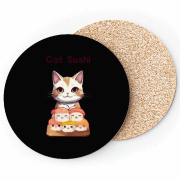 Discover Cat Sushi Coasters