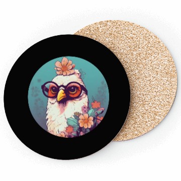Discover Retro Style 80s 90s Vintage Chicken Lovers Coasters
