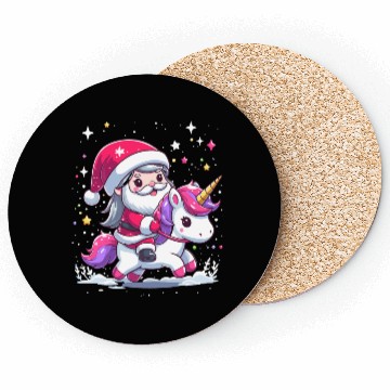 Discover Santa Claus and Unicorn Coasters