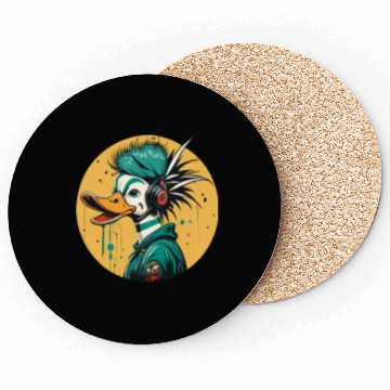 Discover Punk Duck Duckling Coasters