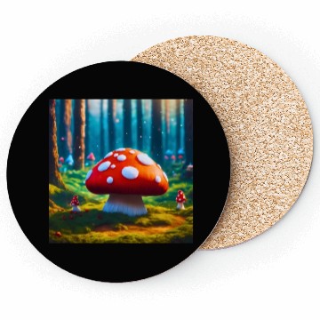 Discover Cute Mushroom Coasters