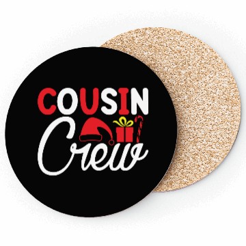 Discover Cousin Crew, Xmas Design, Christmas Gifts Coasters