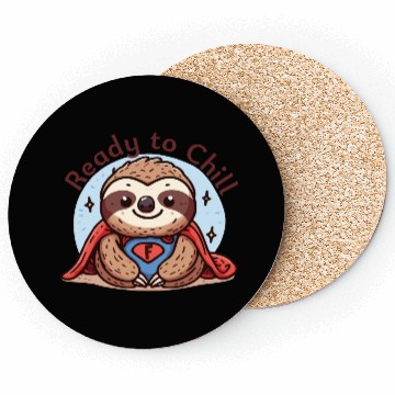 Discover Sloth Superhero Sloths Chill Out Superpower Coasters