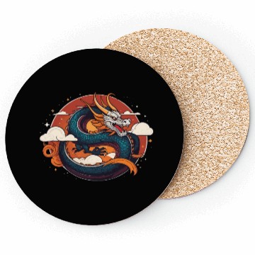 Discover a traditional Chinese dragon Coasters