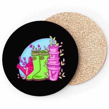 Discover The Secret Garden Neon Coasters
