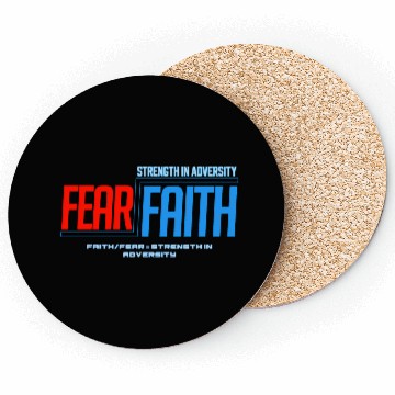 Discover Faith Over Fear Coasters