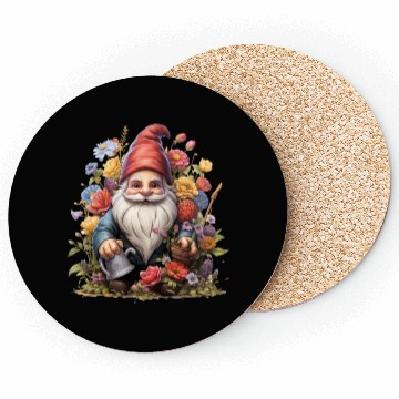 Discover 3D christmas sticker circle Santa Claus Coasters