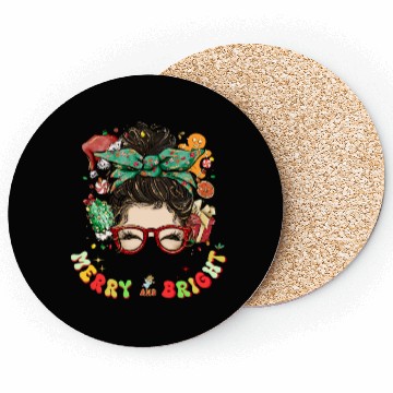 Discover Merry Christmas Present for Her Coasters