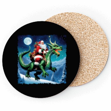 Discover GREEN DRAGON CHRISTMAS Coasters