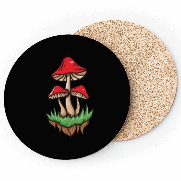 Discover Mushroom garden Coasters