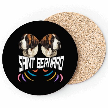 Discover Lover Saint Bernard dog Coasters