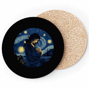 Discover Breastfeeding Starry Night Coasters Motherhood
