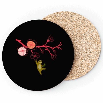 Discover Japanese cherry blossoms and sloth Coasters