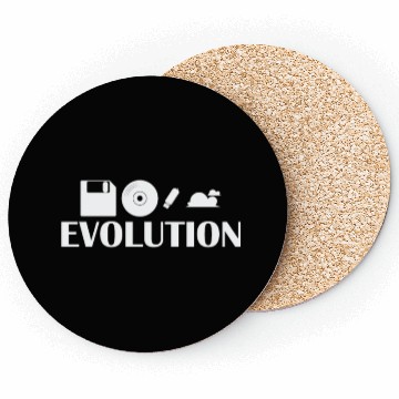 Discover Evolution Diskette CD USB Stick Cloud Coasters