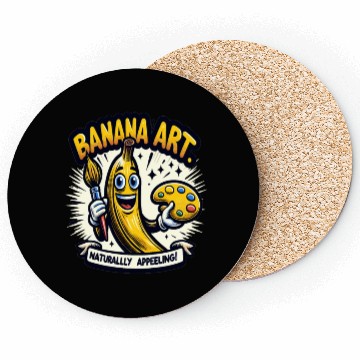 Discover Banana Art, Naturally Appealing Coasters