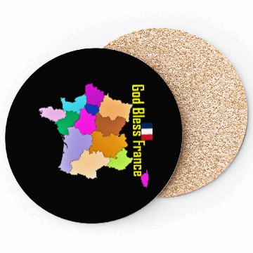 Discover God Bless France Coasters