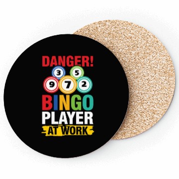 Discover Bingo Player At Work for a Bingo Player Coasters