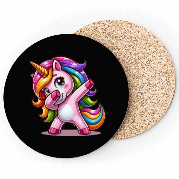 Discover Dabbing Unicorn Dab Move Dancing Rainbow Unicorn Coasters