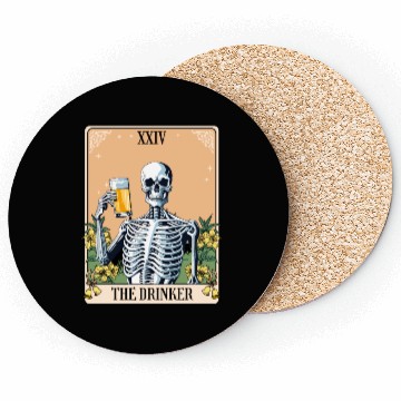 Discover Funny Tarot Card Craft Beer Alcohol Coasters