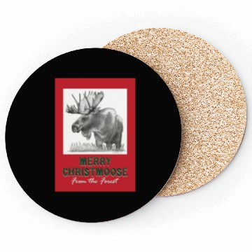 Discover XMAS Card MOOSE Coasters