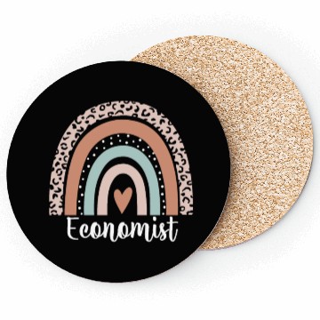 Discover Economist Rainbow Leopard Funny Economist Coasters