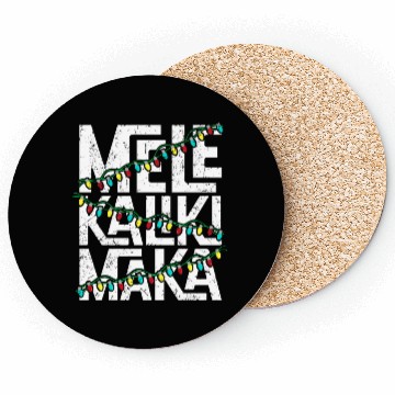 Discover Mele Kalikimaka Hawaiian Christmas Holidays Themed Coasters