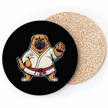 Discover Karate Dog Coasters