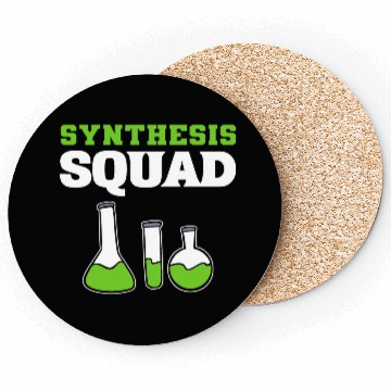 Discover Synthesis Squad Chemist Student Gift Coasters