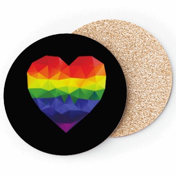 Discover Rainbow Heart Coasters
