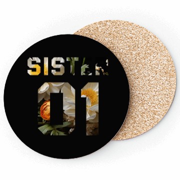 Discover COUPLE FLOWER SISTER 01 Coasters