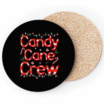 Discover Candy Cane Crew Funny Christmas Candy Cane Lover Coasters
