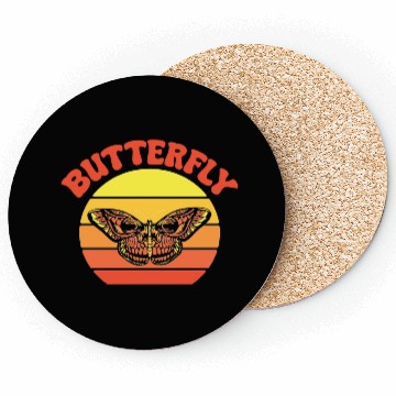 Discover Nature's Canvas - Beautiful Butterfly Wings Coasters