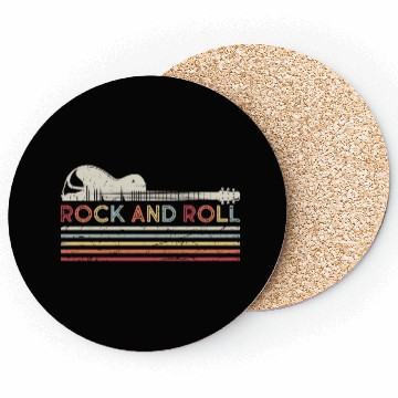 Discover Rock And Roll Vintage Guitar Coasters