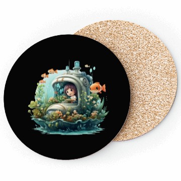 Discover A delightful kawaii book submarine exploring Coasters