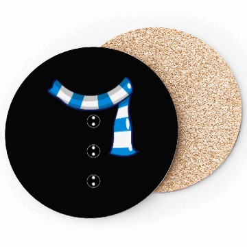 Discover Snowman Scarf and Buttons Snowman Costume Coasters