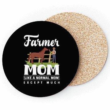 Discover Farmer Mom Funny Farmer Gift Coasters