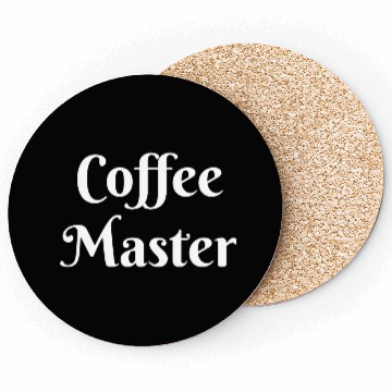 Discover Coffee Master, coffee lover gift slogan Coasters