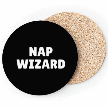 Discover Nap wizard, funny nap loving slogan Coasters