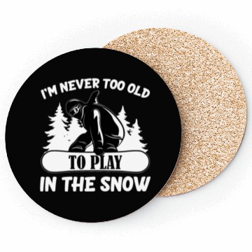Discover Funny Snowboard Saying Snowboarding Coasters