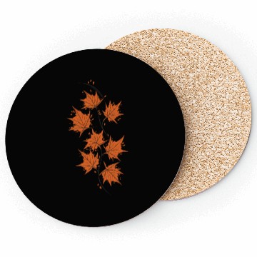 Discover Brown Maple Leaves Coasters