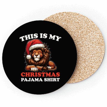 Discover Lion Christmas Pajamas Lions Coasters