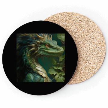 Discover green dragon Coasters