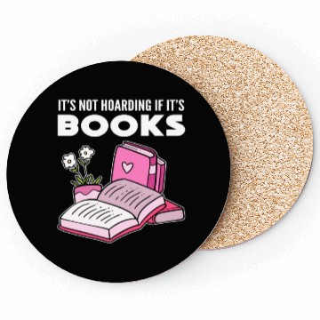 Discover Hoarding Books Librarian or Historian Gift Coasters